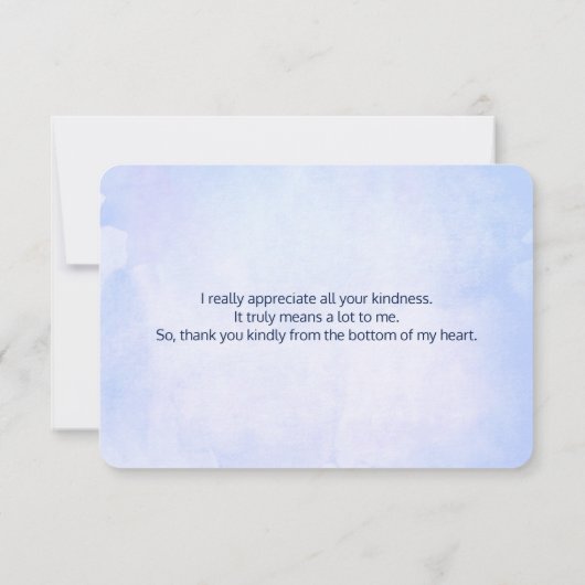 Schilderachtig noordelijk landschap Rustic Harteli Bedankkaart (Achterkant)