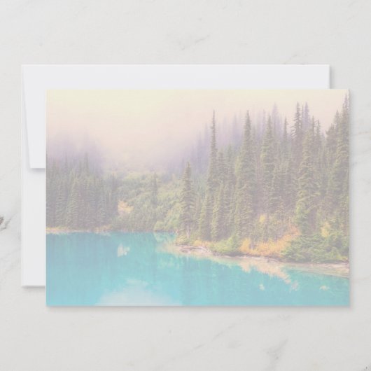 Schilderachtig noordelijk landschap Uitnodiging to (Achterkant)