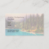 Schilderachtig noordelijk landschap visitekaartje (Achterkant)