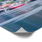 Schilderachtig Noors landschap Lofoten Poster (Hoek)