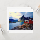 Schilderachtig Noorwegen, prachtig schilderachtig  Kaart (Voorkant / Achterkant in situ)