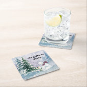 Schilderachtig Onderzetter in de winter met bomen  (Insitu)