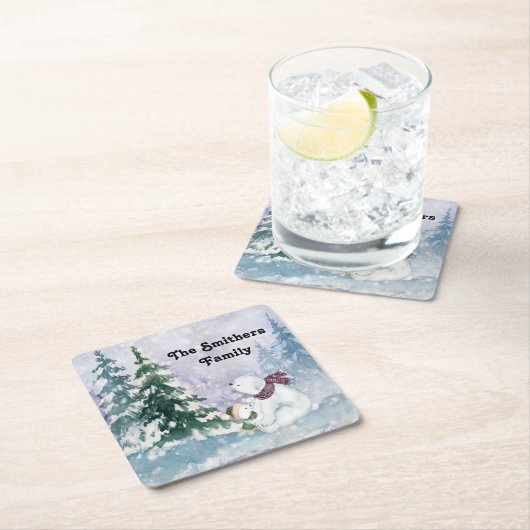 Schilderachtig Onderzetter in de winter met bomen  (Insitu)