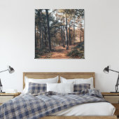 Schilderachtig ontspannend bos canvas afdruk (Insitu (Slaapkamer))