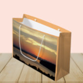 Schilderachtig Oranje Zeegezicht Zonsondergang Large Cadeautasje