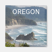 Schilderachtig Oregon Coastline Foto Magneet (Voorkant)