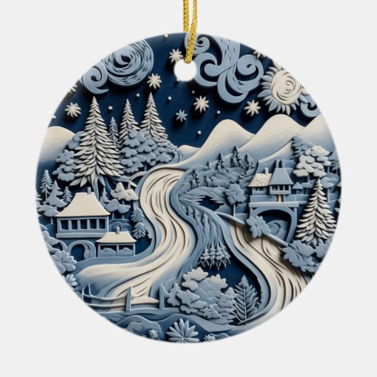 Schilderachtig Ornament Winter Wonderland (Voorkant)