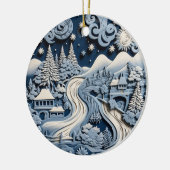 Schilderachtig Ornament Winter Wonderland (Links)