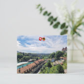 Schilderachtig oude stad Bern en de Aare River Briefkaart (Staand voorkant)