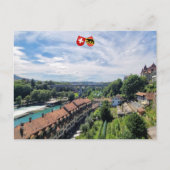 Schilderachtig oude stad Bern en de Aare River Briefkaart (Voorkant)