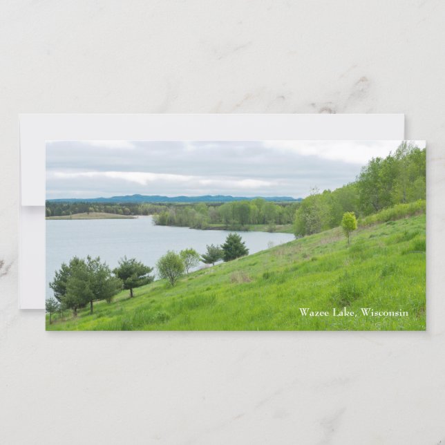 Schilderachtig overlook bij Wazee Lake (Voorkant)