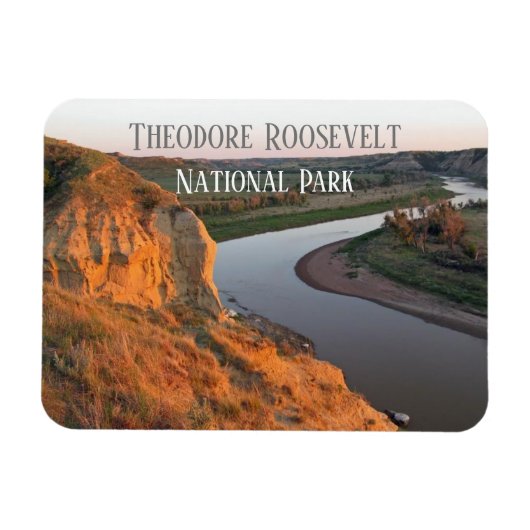 Schilderachtig Overlook, Nationaal Park Theodore R Magneet (Horizontaal)