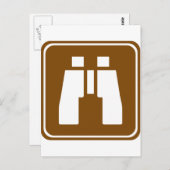 Schilderachtig Overzien Highway Sign Briefkaart (Voorkant / Achterkant)