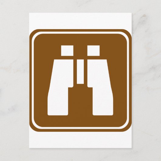 Schilderachtig Overzien Highway Sign Briefkaart (Voorkant)