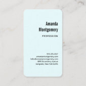 Schilderachtig palmbomen op een tropisch strand visitekaartje (Achterkant)