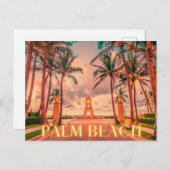 Schilderachtig palmknolroze huiduitslag briefkaart (Voorkant / Achterkant)