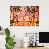 Schilderachtig palmknolroze huiduitslag poster (Thuiskantoor)