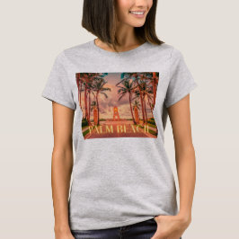 Schilderachtig palmknolroze huiduitslag t-shirt