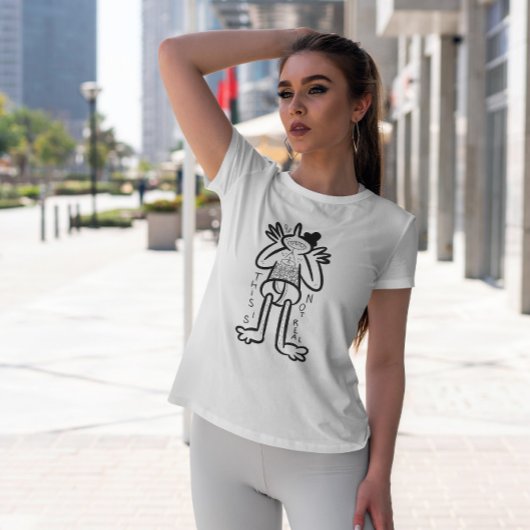 Schilderachtig paniekbalk t-shirt