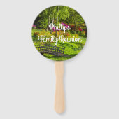 Schilderachtig Park Family Reunion Handwaaier (Achterkant)