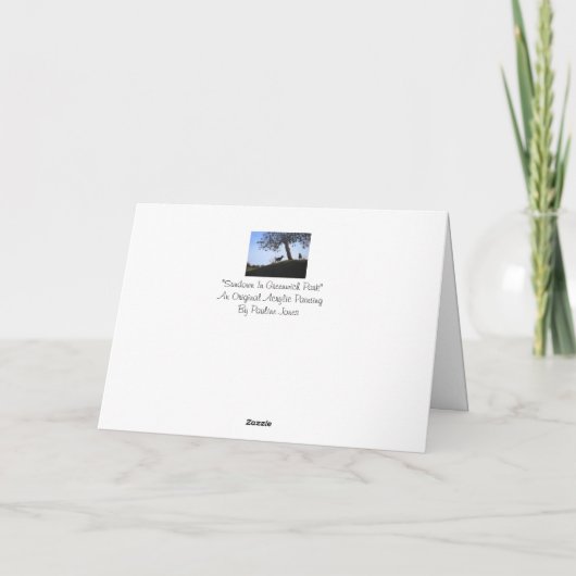 schilderachtig park landschapsschilderkunst vererg kaart (Achterkant)