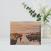 Schilderachtig pier in Clifden Ireland Briefkaart (Staand voorkant)