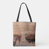 Schilderachtig pier in Clifden Ireland Tote Bag (Achterkant)
