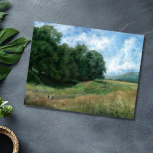 Schilderachtig Plattelandspad – landschapsontwerp Briefkaart