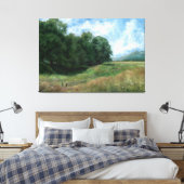 Schilderachtig Plattelandspad – landschapsontwerp Canvas Afdruk (Insitu (Slaapkamer))