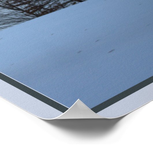 Schilderachtig Poster Winterbomen (Hoek)