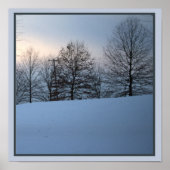 Schilderachtig Poster Winterbomen (Voorkant)
