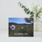 Schilderachtig Prairie Blue Flax Flowers Miss U Briefkaart (Staand voorkant)