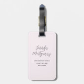 Schilderachtig proeffoto van Tropische Bestemming Bagagelabel (Achterkant verticaal)