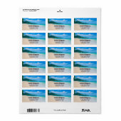 Schilderachtig proeffoto van Tropische Bestemming Etiket (Full Sheet)