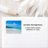 Schilderachtig proeffoto van Tropische Bestemming Etiket (Insitu)