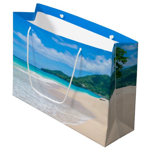 Schilderachtig proeffoto van Tropische Bestemming Groot Cadeauzakje (Voorkant Gekanteld)