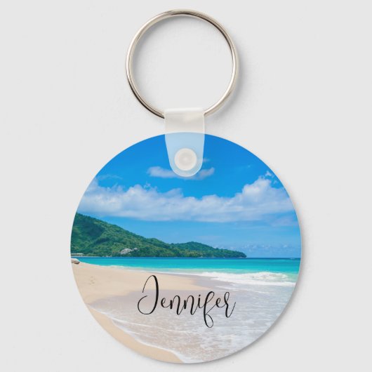 Schilderachtig proeffoto van Tropische Bestemming Sleutelhanger (Voorkant)