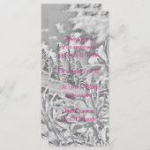 schilderachtig programma voor  bloemen programmakaart (Voorkant / Achterkant)