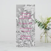 schilderachtig programma voor  bloemen programmakaart (Staand voorkant)