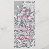 schilderachtig programma voor  bloemen programmakaart (Voorkant)