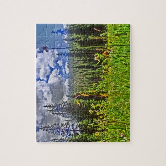 Schilderachtig puzzel van de colorado bergweide (Verticaal)