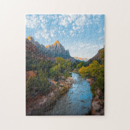 Schilderachtig Puzzles Mountain Art Complex Jigzaa Legpuzzel (Verticaal)