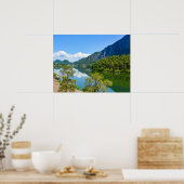 Schilderachtig reflectie op het meer poster (Keuken)