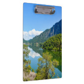 Schilderachtig reflectiefoto van Lake Mountain Klembord (Rechts)