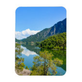 Schilderachtig reflectiefoto van Lake Mountain Magneet (Verticaal)