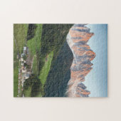 Schilderachtig reis in het Dolomietgebergte in het Legpuzzel (Horizontaal)