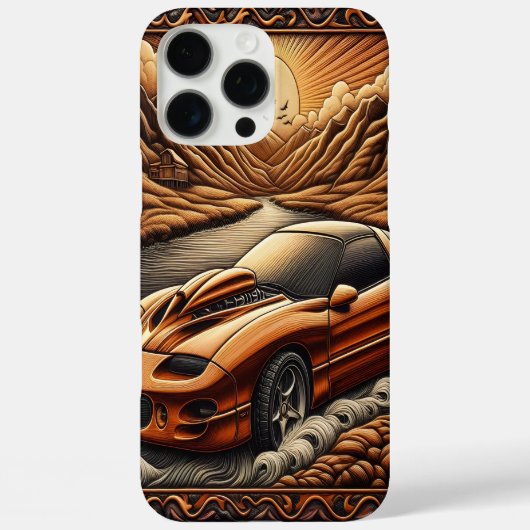 Schilderachtig reis met Muscle Car Case-Mate iPhone Case (Achterkant)