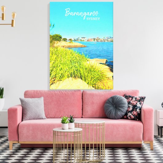 Schilderachtig reis Sydney Barangaroo Canvas Afdruk (Insitu (Woonkamer))