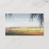 Schilderachtig reisagent voor stransporten visitekaartje (Achterkant)