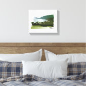 Schilderachtig rijden op het strand canvas afdruk (Insitu (Slaapkamer))